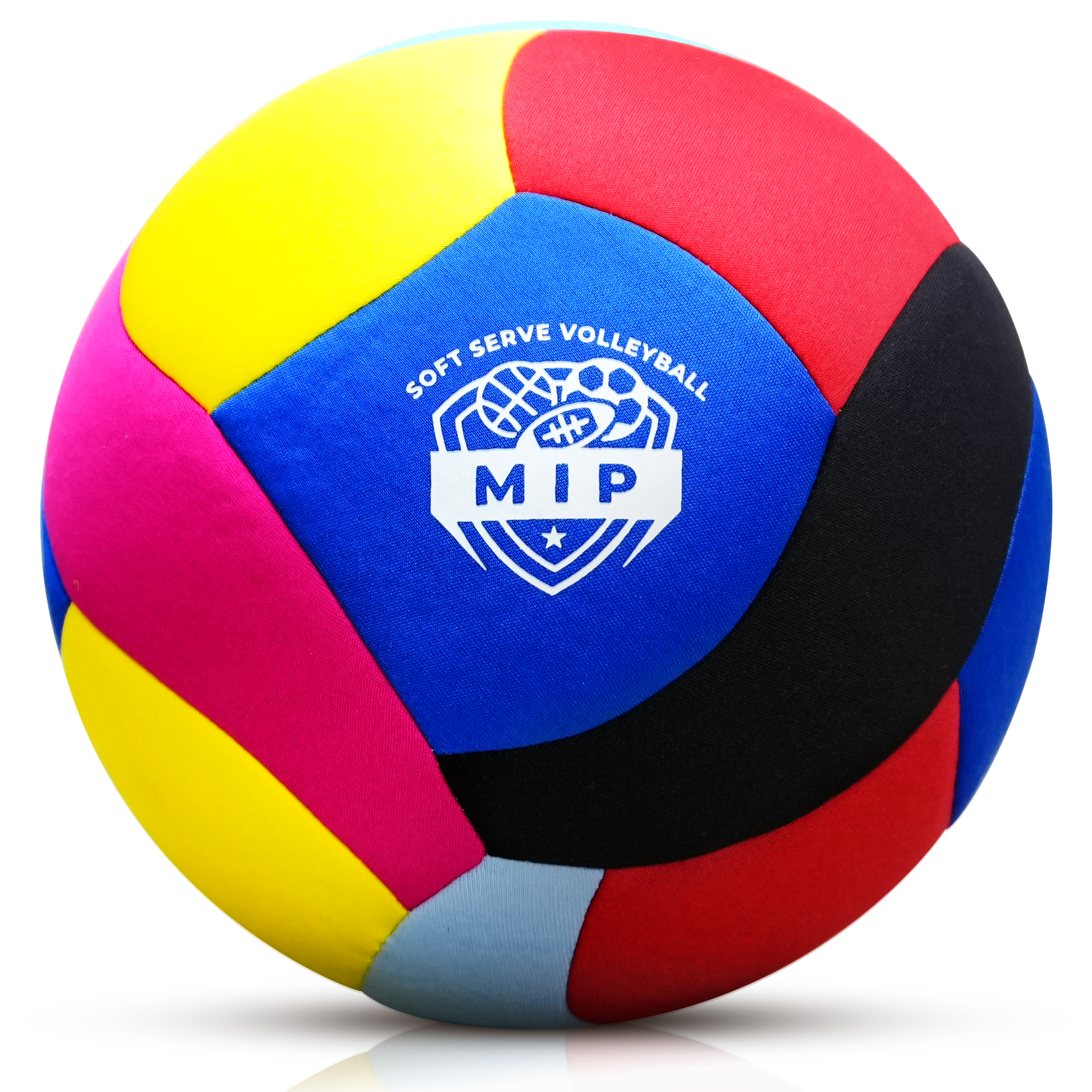 SoftServe foam-padded indoor volleyball in vibrant colors, ideal for adult practice and beginner play.