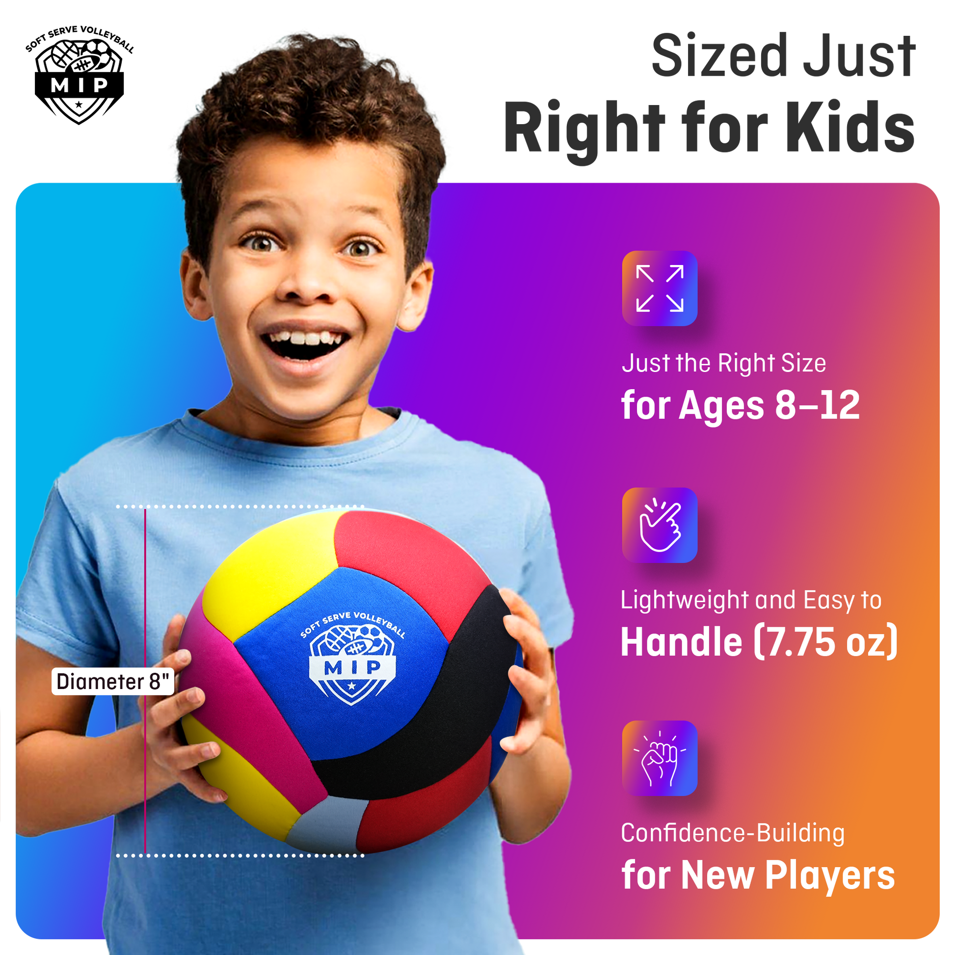 SoftServe foam-padded indoor volleyball for beginners, designed for practice in small spaces, featuring a soft exterior.