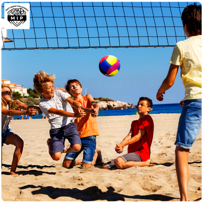 SoftServe foam-padded indoor volleyball in vibrant colors, ideal for practice in apartments or basements.