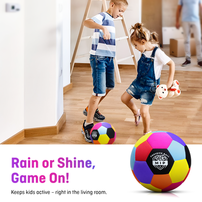 Soft padded indoor soccer ball in vibrant colors, made with foam core and microfiber by MIP Store